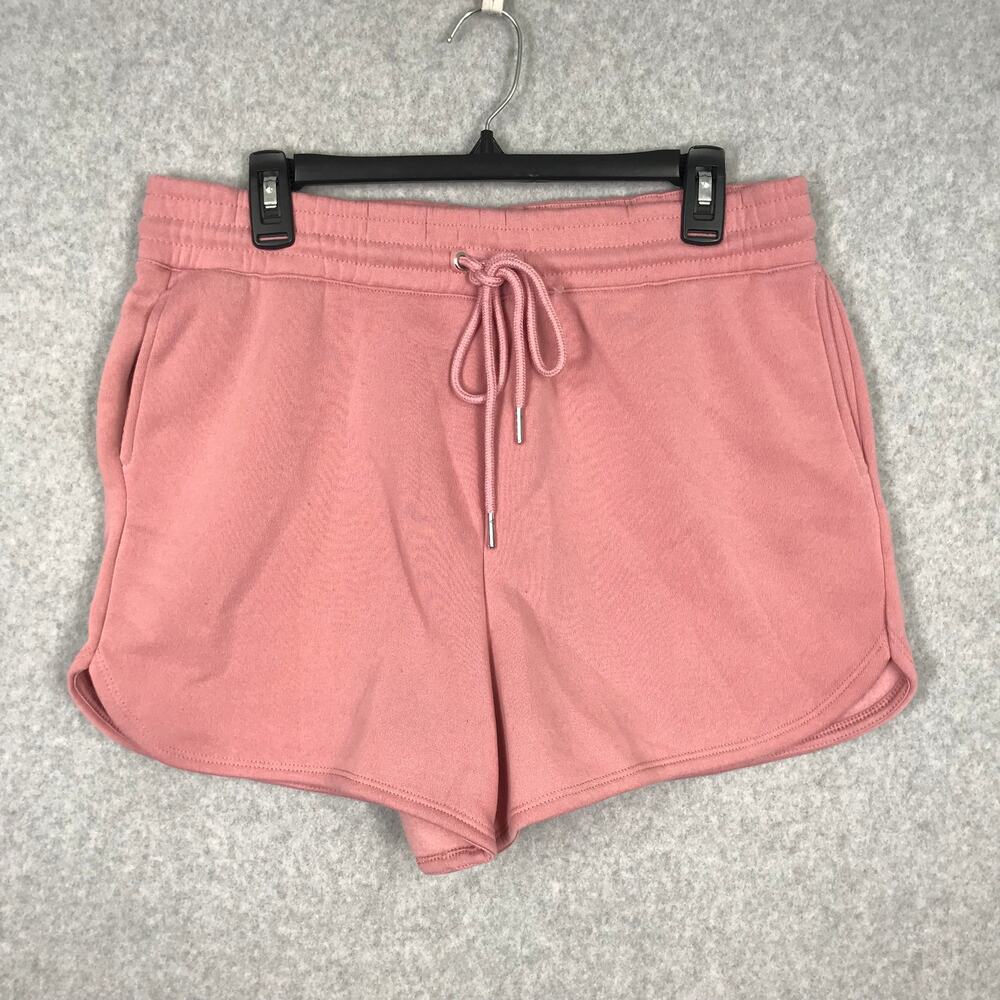 If It Were‎ Me Shorts Womens XL Pink Sweat Comfort Soft Pockets Fleece Lounge